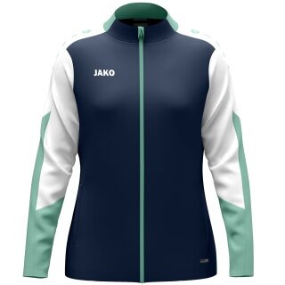 JAKO Trainingsjacke (Polyester) Dynamic (100% rec. Polyester) marineblau/weiss/mintgrün Damen