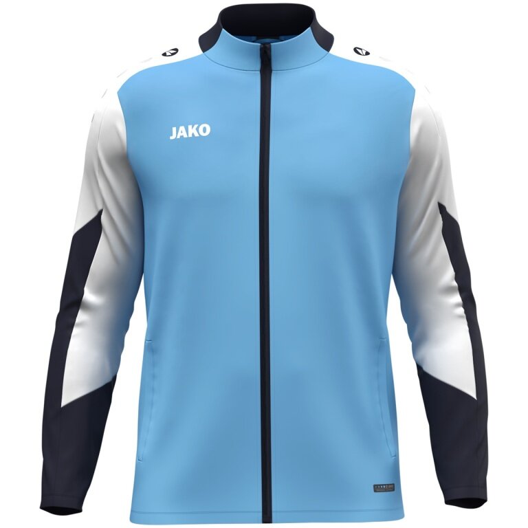 JAKO Polyesterjacke Dynamic (100% rec. Polyester) himmelblau/weiss/marineblau Herren