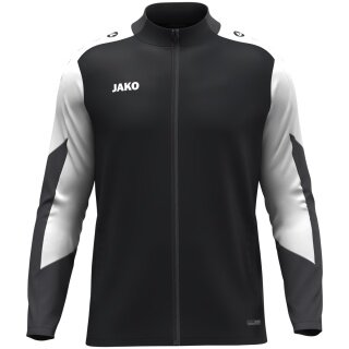 JAKO Polyesterjacke Dynamic (100% rec. Polyester) schwarz/weiss/anthrazitgrau Kinder