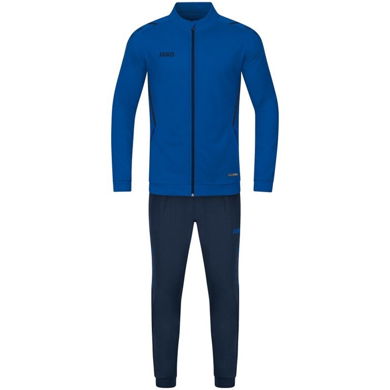 JAKO Trainingsanzug Polyester Challenge (Jacke und Hose) royal/dunkelblau Jungen