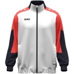 JAKO Trainingsjacke (Webjacke) Dynamic - Stretch-Micro-Twill - weiss/coralrot/marineblau Herren