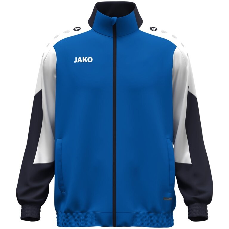 JAKO Trainingsjacke (Webjacke) Dynamic - Stretch-Micro-Twill - royalblau/weiss/marineblau Herren