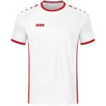 JAKO Sport-Tshirt Trikot Primera Kurzarm (schlichtes Design, Polyester-Interlock) weiss/rot Kinder