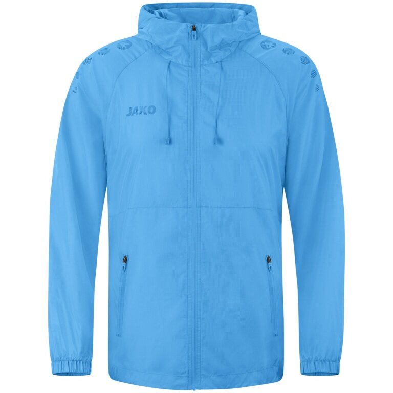 JAKO Funktionsjacke Lightweight Flow mit Kapuze (wind- und wasserabweisend) skyblau Herren