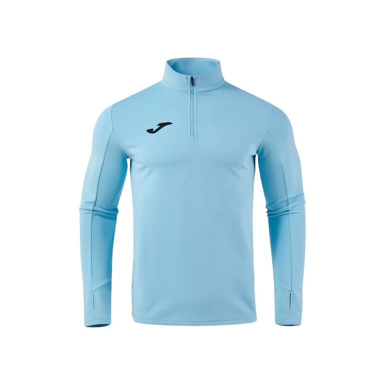 Joma Lauf-Langarmshirt Combi Pro (Sweatshirt, Half-Zip) himmelblau Herren