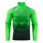 Joma Lauf-Langarmshirt Elite XII Sweatshirt (optimale Bewegungsfreiheit, 1/4 Zip) grün Herren
