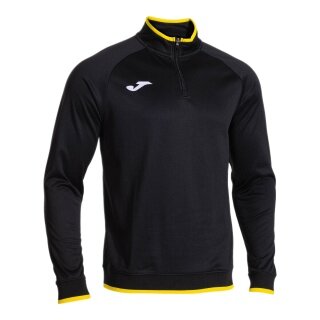 Joma Pullover Combi Premium Sweatshirt (Half-Zip, Stehkragen) schwarz/gelb Herren