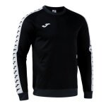 Joma Pullover Sweatshirt Heroic (100% Polyester, Fleece-Gewebe) schwarz/weiss Herren