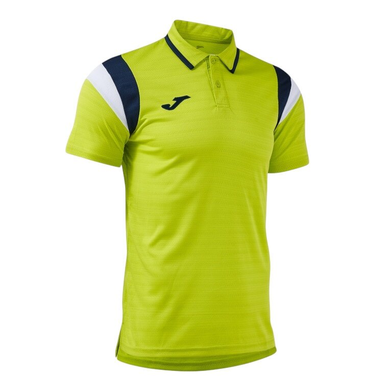 Joma Sport-Polo Terra (leicht, atmungsaktiv) limegrün/dunkelblau Herren