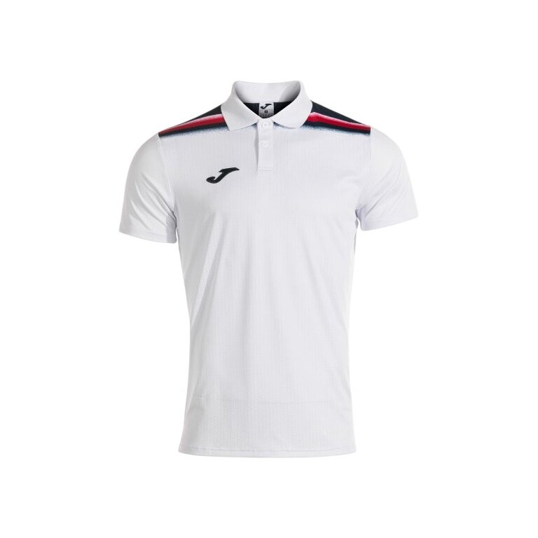Joma Sport-Polo Toledo II (elastisch und leicht Material) weiss Herren