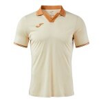 Joma Tennis-Polo Galaxy (100% rec. Polyester, leicht, atmungsaktiv) beige/braun Herren