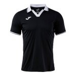 Joma Tennis-Polo Galaxy (100% rec. Polyester, leicht, atmungsaktiv) schwarz/weiss Herren