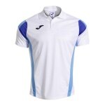 Joma Tennis-Polo Corta Montreal weiss/blau Herren