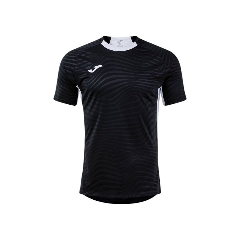 Joma Trainings-Tshirt Kick Pro (elastisches Material, leicht, atmungsaktiv) schwarz/weiss Herren