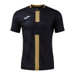 Joma Trainings-Tshirt Proteam III (V-Ausschnitt, leicht, atmungsaktiv) schwarz/gold Herren