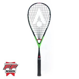 Karakal Squashschläger Core 110g/kopflastig 2025 schwarz/grün - besaitet -