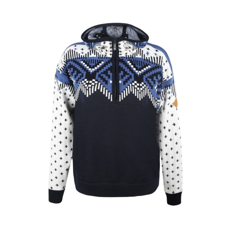 Kama Kapuzenpullover 5057 Kamakadze Half Zip (Merinowolle-Mischung) navyblau Damen