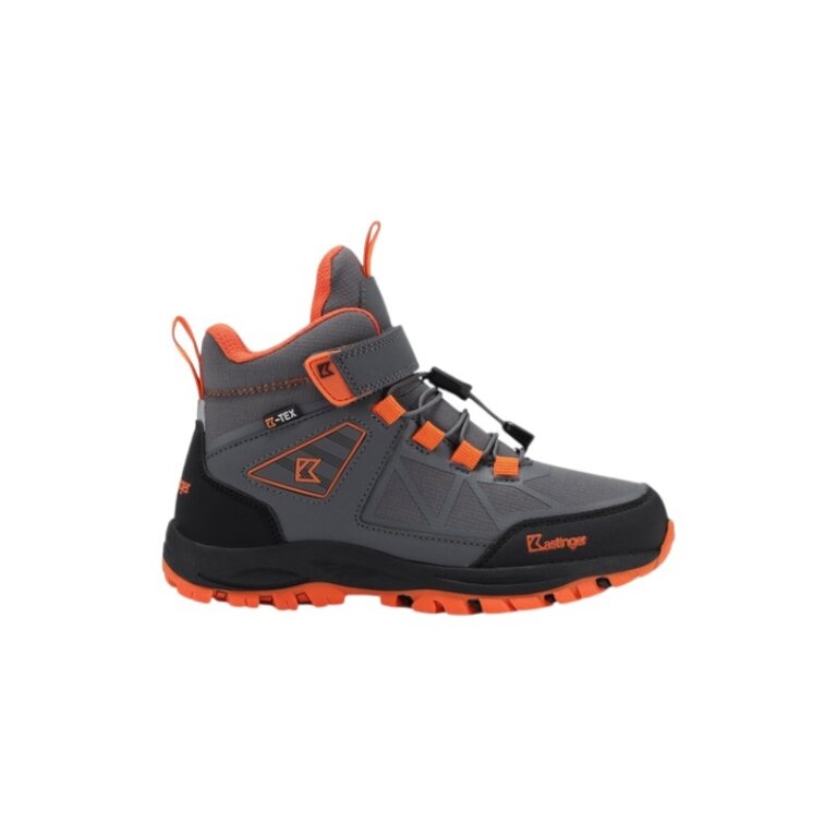 Kastinger Wander-Freizeitschuhe Karlspitz Mid V EV KTX (wasserdicht) grau/orange Kinder (32-35)