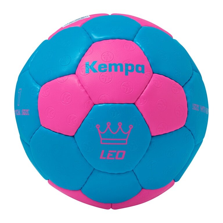 Kempa Handball Leo (strapazierfähiger Trainingsball) kempablau/pink - 1 Stück