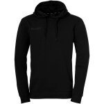 Kempa Kapuzenpullover Hoodie (angenehmer Tragekomfort) schwarz Herren