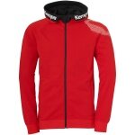 Kempa Kapuzenjacke (Hoodie) Full Zip Core 26 rot Kinder