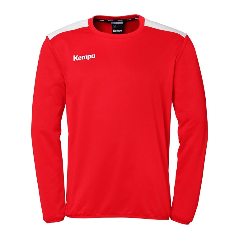 Kempa Sport-Langarmshirt Emotion 27 Training Top (100% Polyester) rot/weiss Herren