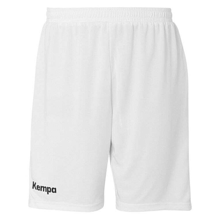 Kempa Sporthose Performance Short (elastischer Bund mit Kordelzug) kurz weiss Herren