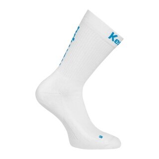 Kempa Sportsocke Team Classic Crew 2026 weiss/kempablau - 1 Paar