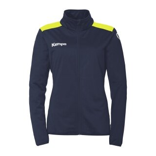 Kempa Trainingsjacke Emotion 27 (Full-Zip, 100% Polyester) marineblau/gelb Damen