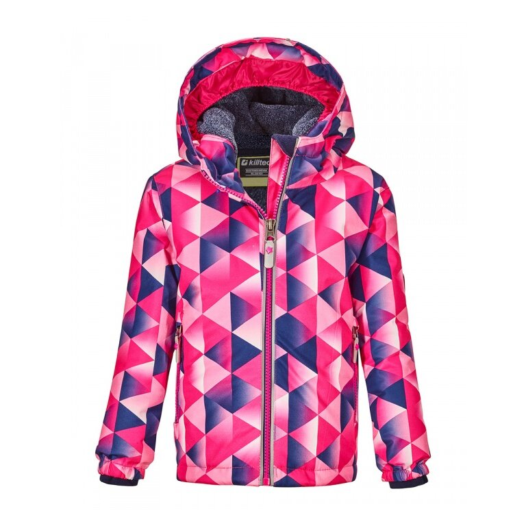 Killtec Winterjacke Viewy (winddicht, wasserdicht, Schneefang) pink/blau Kleinkinder