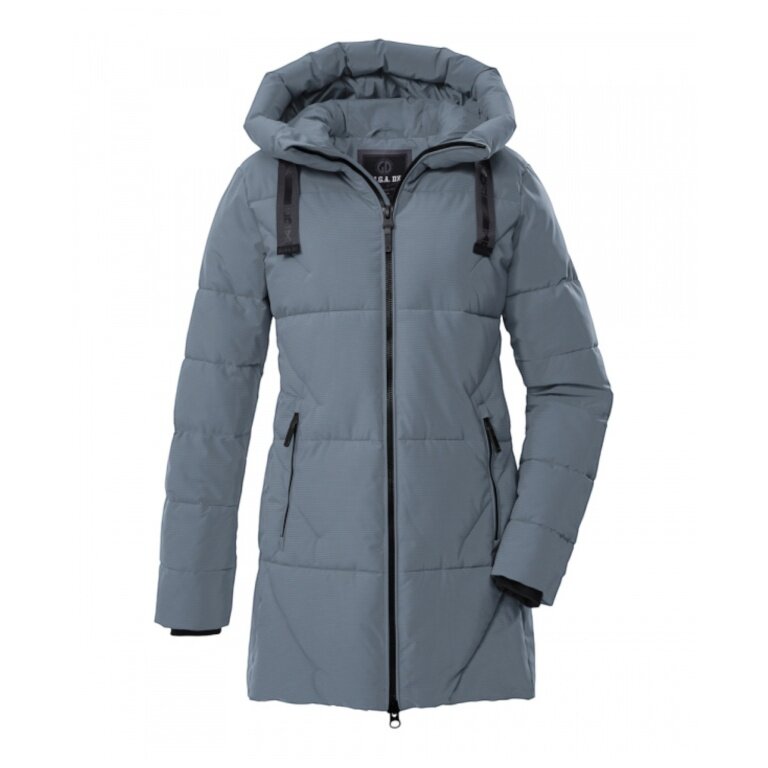 Killtec Winter-Steppparka GW 30 mit Kapuze (atmungsaktiv, winddicht) oceanblau Damen