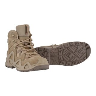 Lowa Military-Stiefel Arbeitsschuhe Zephyr MK2 GTX MID WIDE (Veloursleder, wasserdicht) dessertbraun Herren