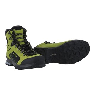 Lowa Wanderschuhe Vigo GTX (Trekking, Spaltleder-Textil, wassderdicht) limonegrün/schwarz Herren
