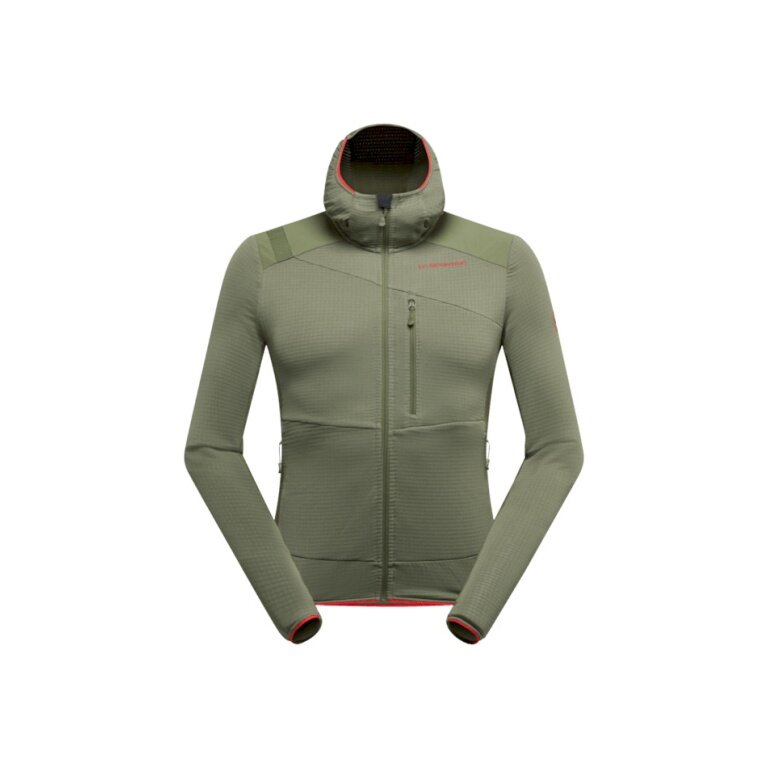 La Sportiva Fleecejacke Aequilibrium Thermal Hoody (mit Kapuze, atmungsaktiv) olivgrün Herren