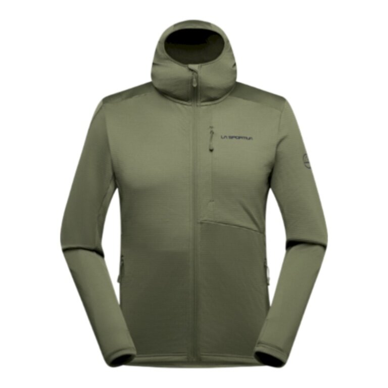 La Sportiva Fleecejacke Chill Thermal Hoody (mit Kapuze, atmungsaktiv) dunkelgrün Herren