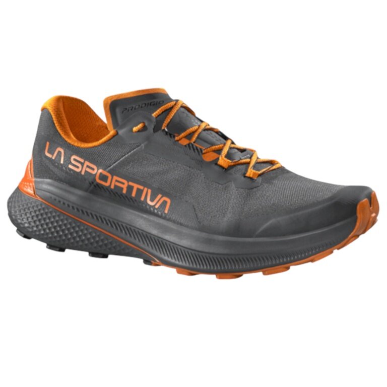 La Sportiva Trail-Laufschuhe Prodigio carbongrau/orange Herren