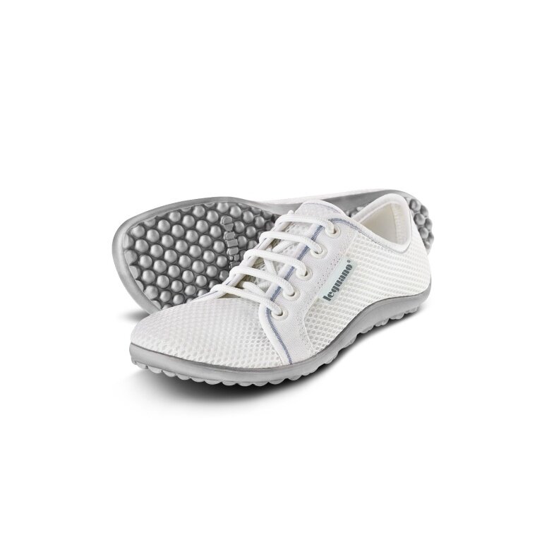 Leguano Barfussschuhe Sneaker Active (flexible sohle) weiss/grau