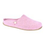 Living Kitzbühel Hausschuhe Filzpantoffel (70% Wolle) Schweizer Kreuz Damen - iris/pink