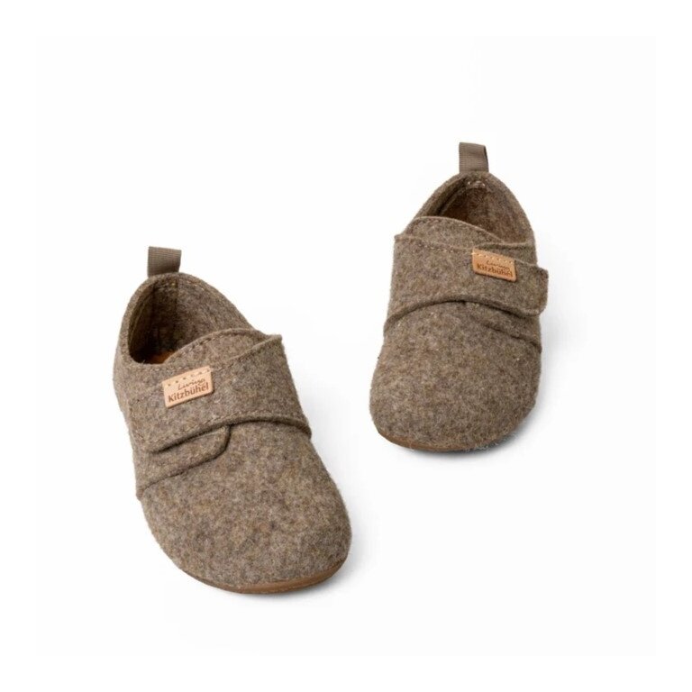 Living Kitzbühel Hausschuhe Franzi Filz Unifarben Kids amaretto braun Kleinkinder (23-30)