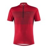 Löffler Fahrrad-Shirt Bike Sparta (Half-Zip, elastisch, schnelltrocknend) rot Herren
