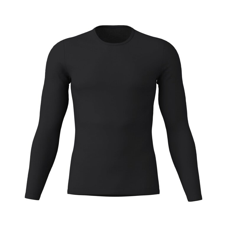 Löffler Funktionsunterwäsche Shirt Merino Light 130 (elastisches Material, Merinowolle) schwarz Herren