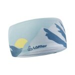 Löffler Stirnband Alpine Design Headband (wärmeisolierend, hochelastisch) silber/blau