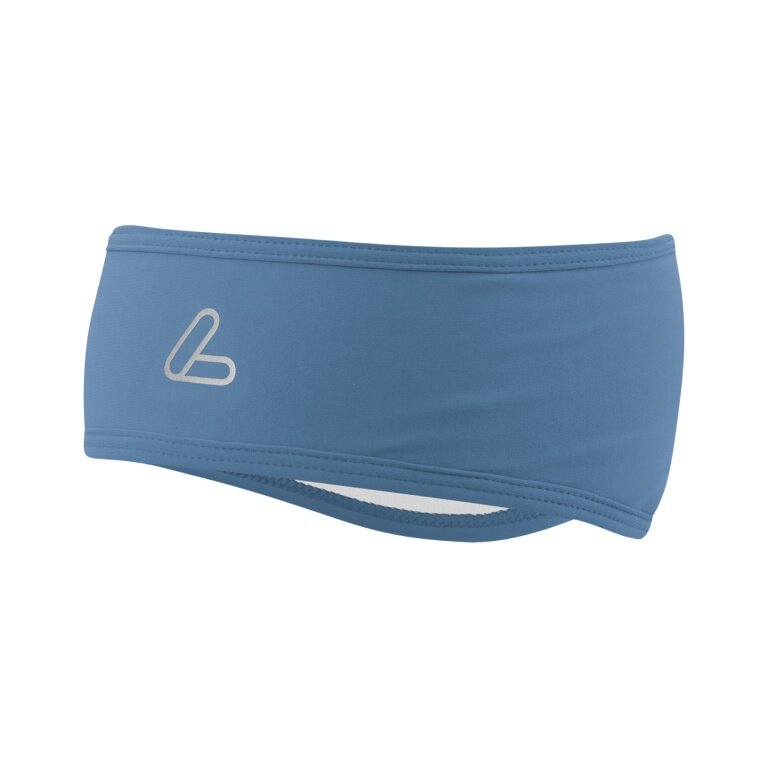 Löffler Stirnband Mono Flaps Headband (hochelastisch) hellblau