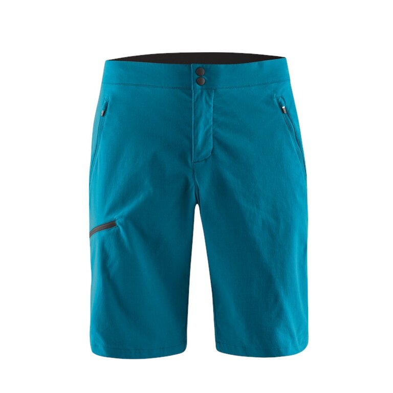 Löffler Trekking-Wanderhose CSL Shorts (leicht, elastisch, schnelltrocknend) kurz blau Herren