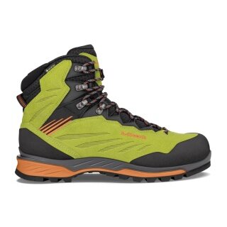 Lowa Wanderschuhe Cadin II Mid GTX (Zustieg, wasserdicht) limonegrün/flame Herren