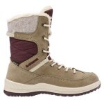 Lowa Winterstiefel Bianca High GTX (Veloursleder/Textil, wasserdicht) 2025 sandbraun/rot Kleinkinder