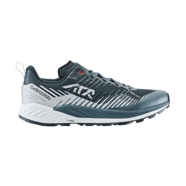 Lowa Trail-Laufschuhe Amplux 2 (Synthetik, Leichtigkeit) navyblau/grau Herren