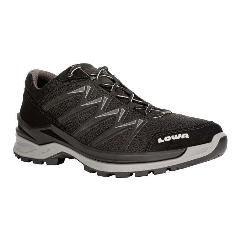 Lowa Wander-Travelschuhe Innox Pro Low GTX (All-Terrain, Synthetik/Textil, wasserdicht) 2024 schwarz/grau Herren