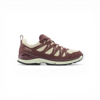 Lowa Wanderschuhe Innox Evo II GTX (All-Terrain, Textil/Mikrofaser, wassderdicht) bordeauxrot/hellbeige Damen