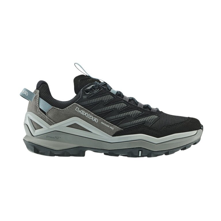 Lowa Wanderschuhe Maddox Pro Low (Fast-Hiking, Textil/Synthetik) schwarz/grau Damen